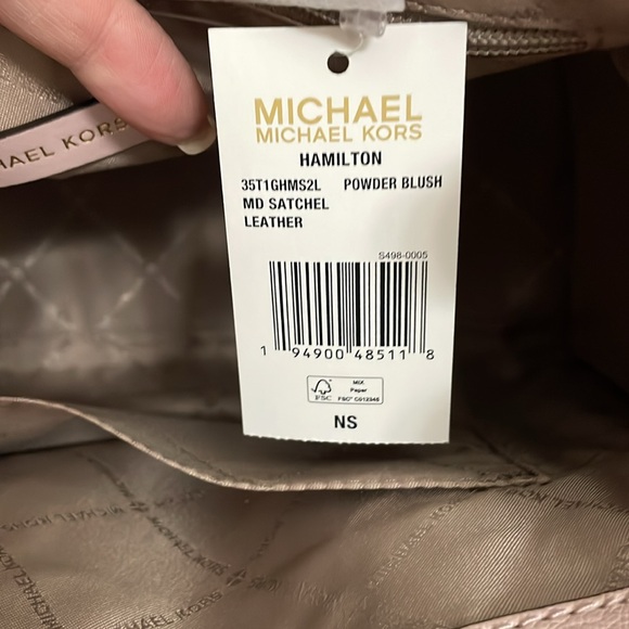 NWT Michael Kors Hamilton Medium Satchel Pink - Picture 9 of 9